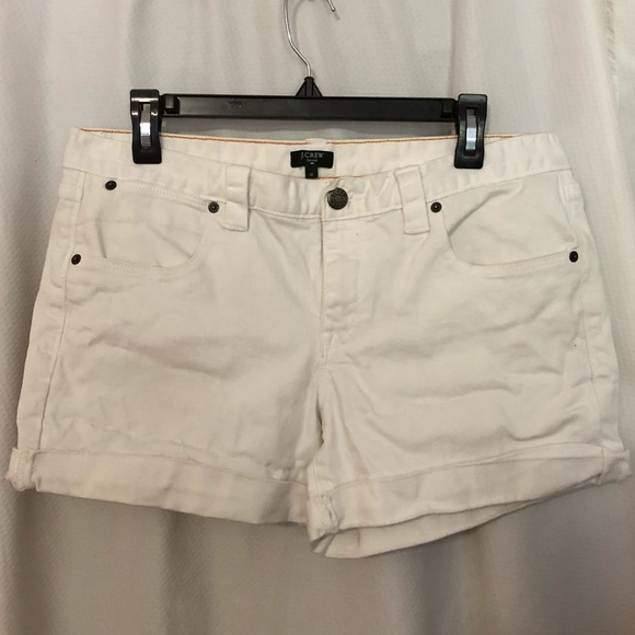 J. Crew Pants - J.Crew size 12 stretch white jean shorts
